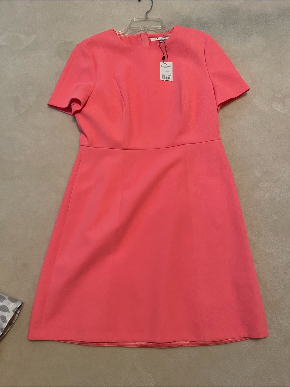 LK Bennett Coral Short Sleeve Fit-and-Flare Dress